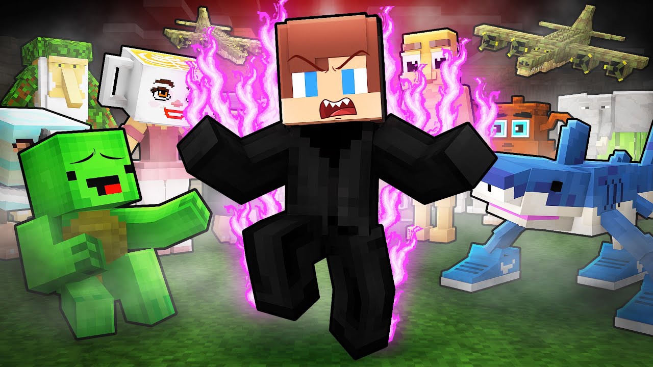 Dark JJ Prank Mikey in ITALIAN BRAINROT ANIMALS Battle in Minecraft (Maizen)