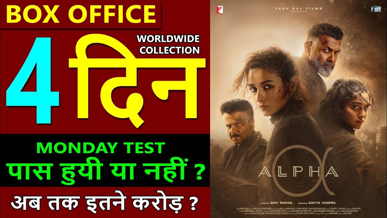 Alpha Box Office Collection Day 4, alpha total worldwide Collection, alia bhatt, sharvari, bobby