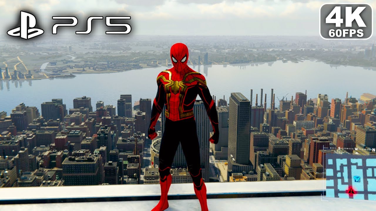 SPIDER-MAN PS5 No Way Home Suit Gameplay PS5 4K 60FPS