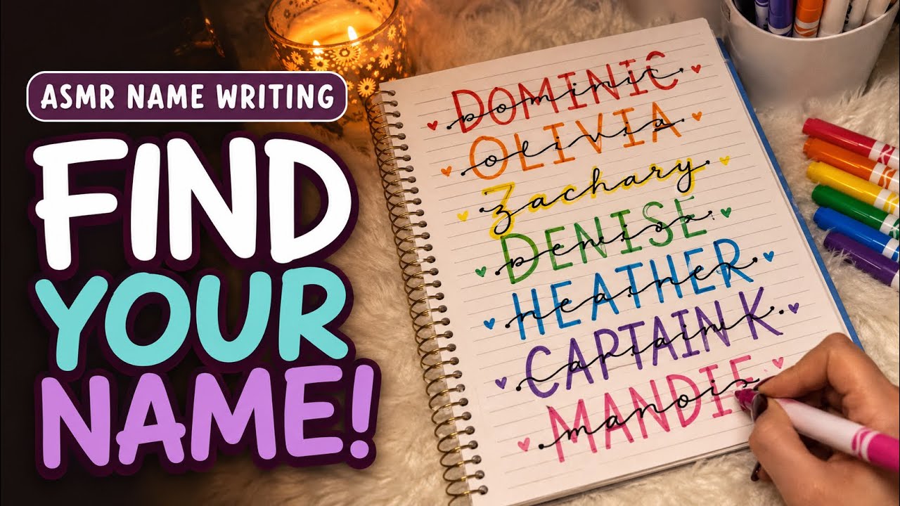 ASMR Name Writing 🤍