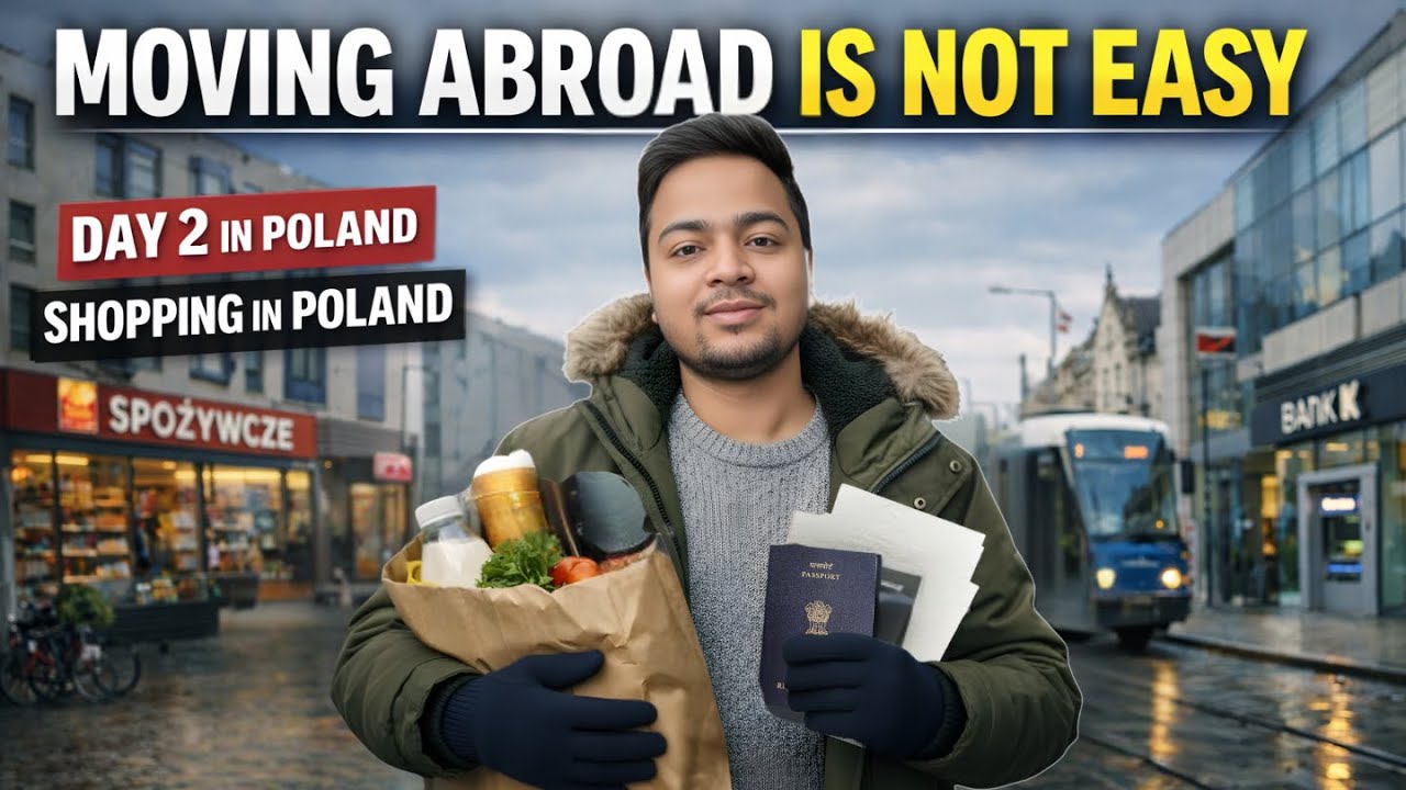 My First 48 Hours in Poland: The Honest Truth || Shopping in Poland || Day -02 in Poland ||