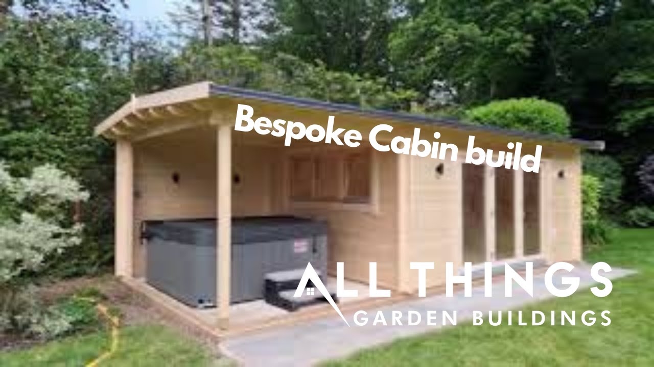 Building a BESPOKE Log cabin -With Hot Tub