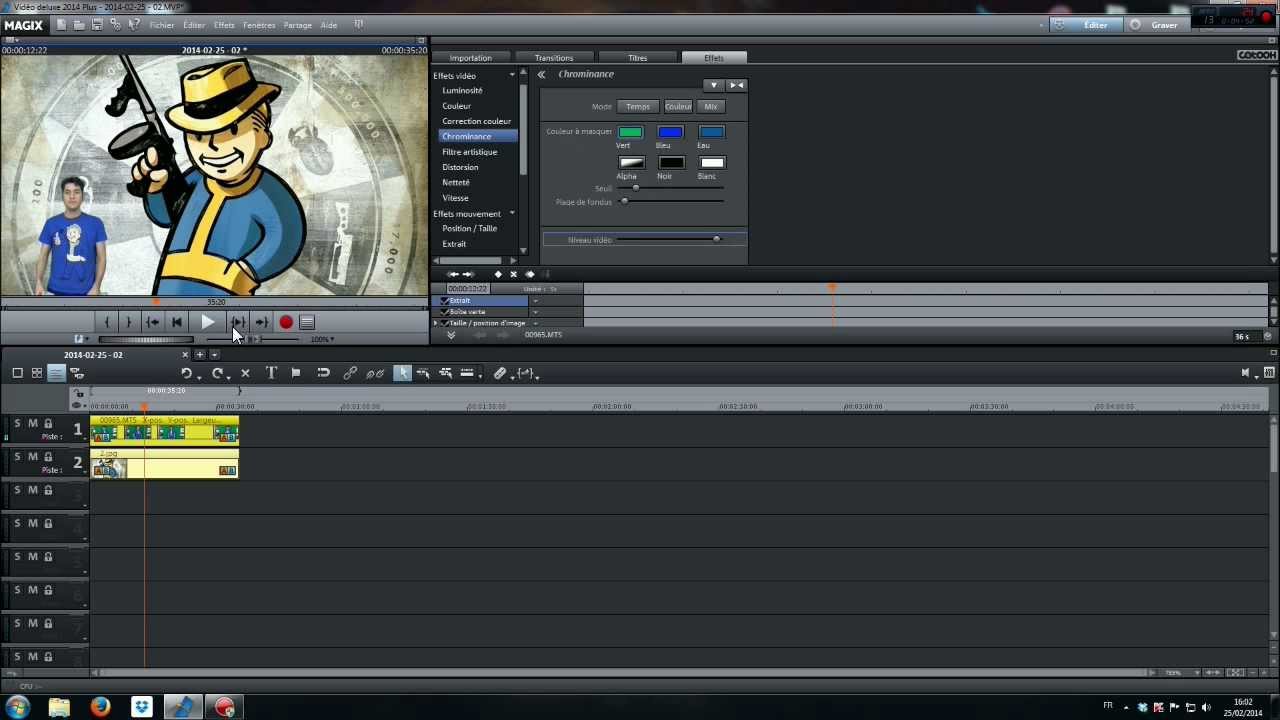 Tuto Magix Video Deluxe 2014 - Comment utiliser un fond vert