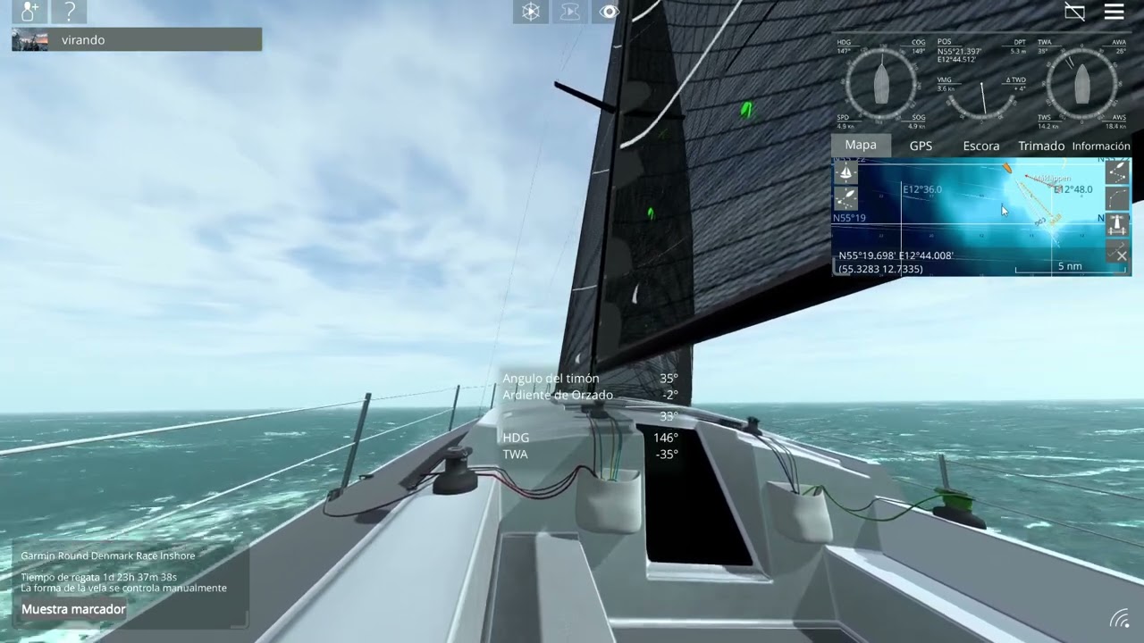 Sailaway - The Sailing Simulator - Regata Garmin Round Denmark Race Inshore 13