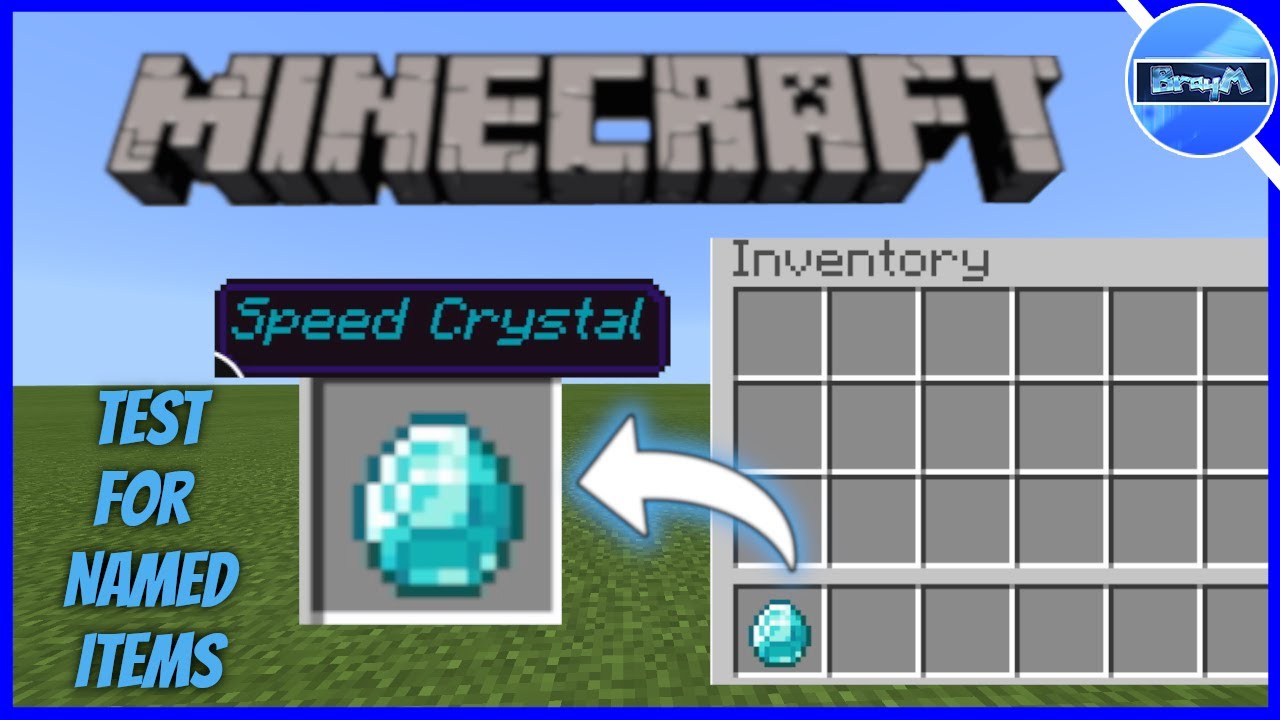 Test For Named Items In Minecraft Using Commands | Xbox One, PS4, Windows 10, MCPE