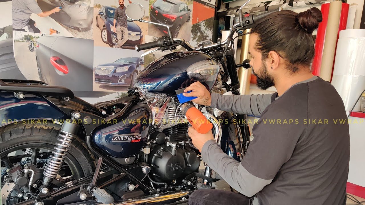 Royal Enfield Meteor 350 Stellar Lamination | Meteor Stellar Modification | Vwraps Sikar