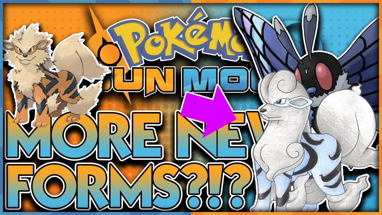 WATER ARCANINE AND MORE?! NEW POKEMON FORMS LEAKED! POKEMON SUN AND MOON NEW TYPES