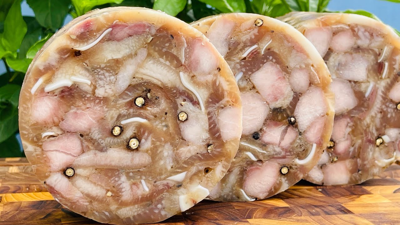 Cách làm giò thủ món chả lạnh dai giòn thơm ngon cho ngày Tết