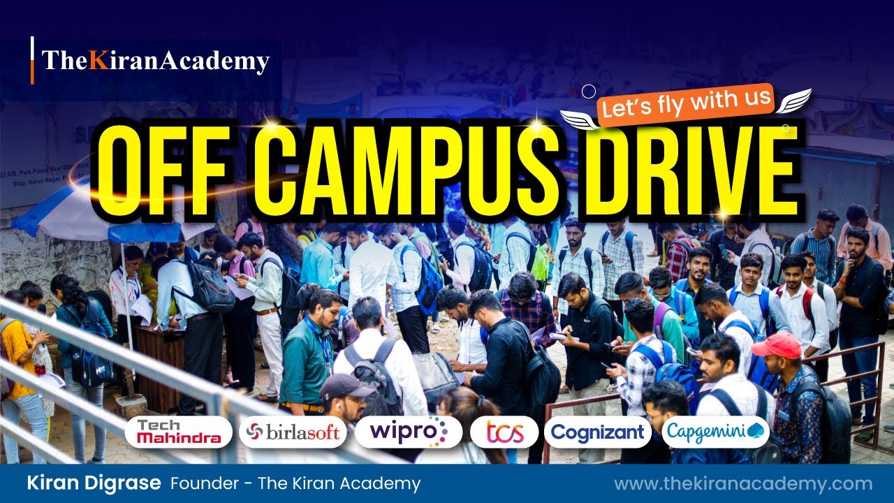 Biggest-Off Campus Drive 2023 😍 | 400+ Freshers | #kiranacademy #puneitclasses