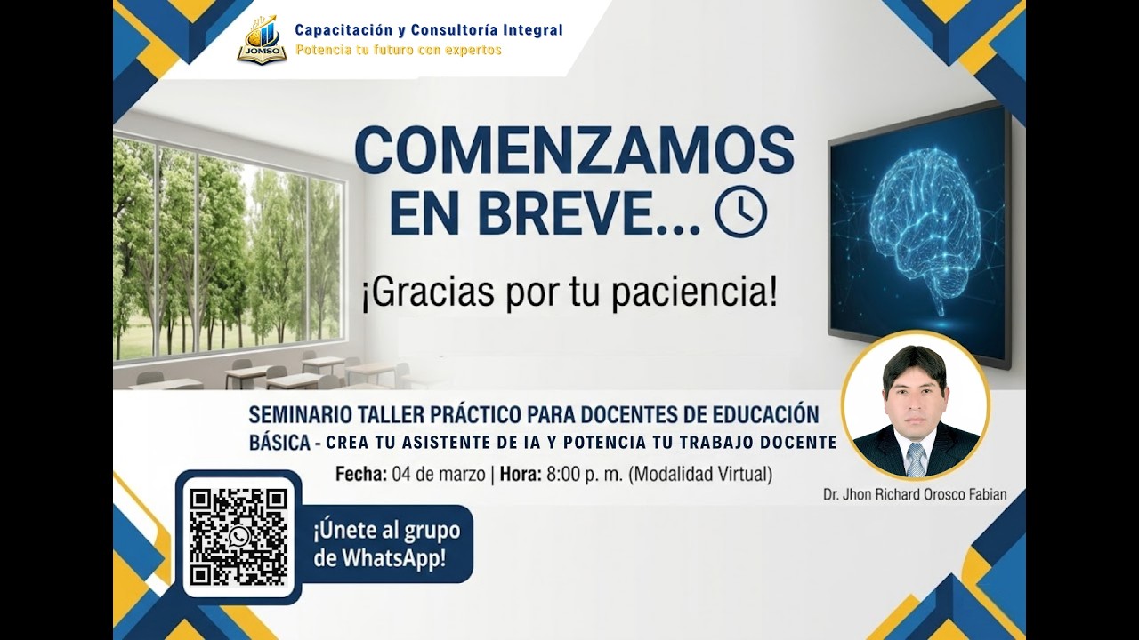 Crea tu asistente de IA y potencia tu trabajo docente 🤖 | Seminario Completo 🎓
