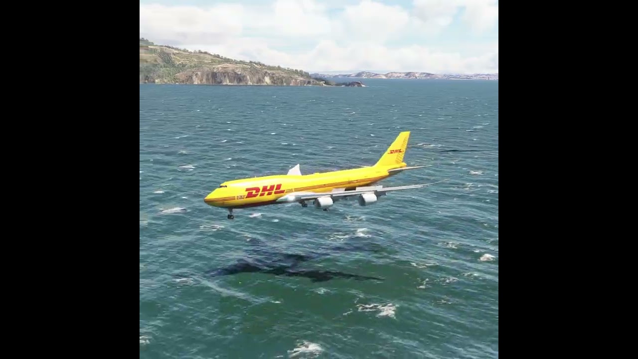 Airplane Emergency Landing at Airport Eps 600