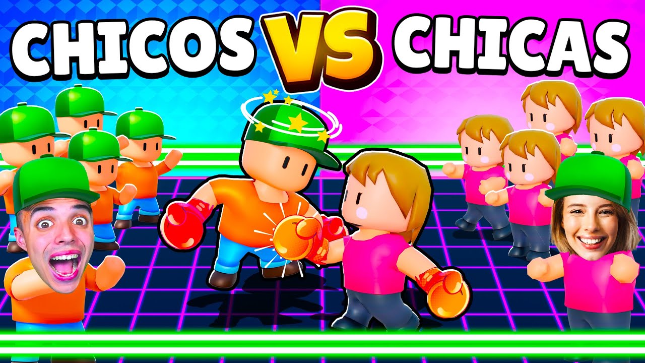 BATALLA de SKINS *CHICOS vs CHICAS* en STUMBLE GUYS! 😱