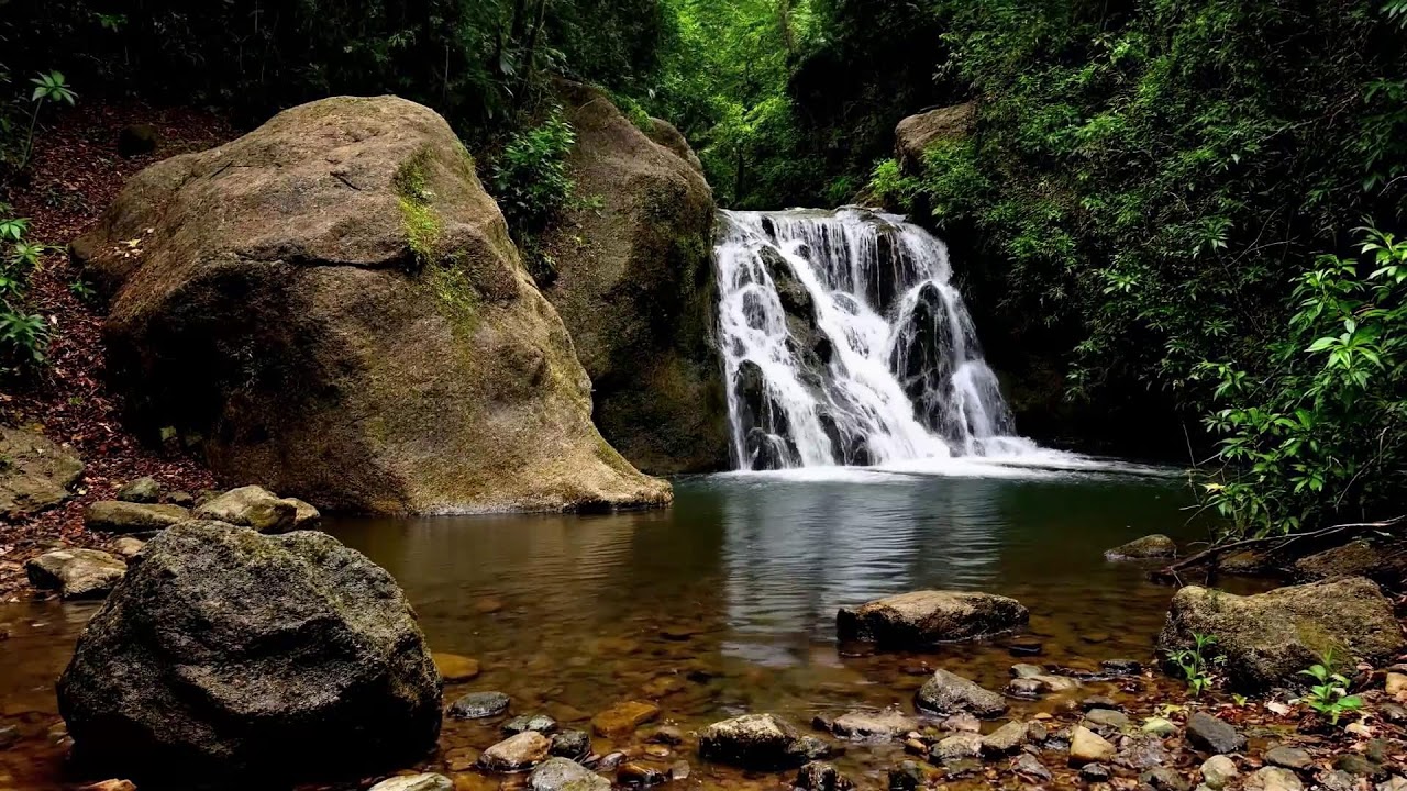 Waterfall Sounds with Chill Ambient Music for Dreamy Vibes
