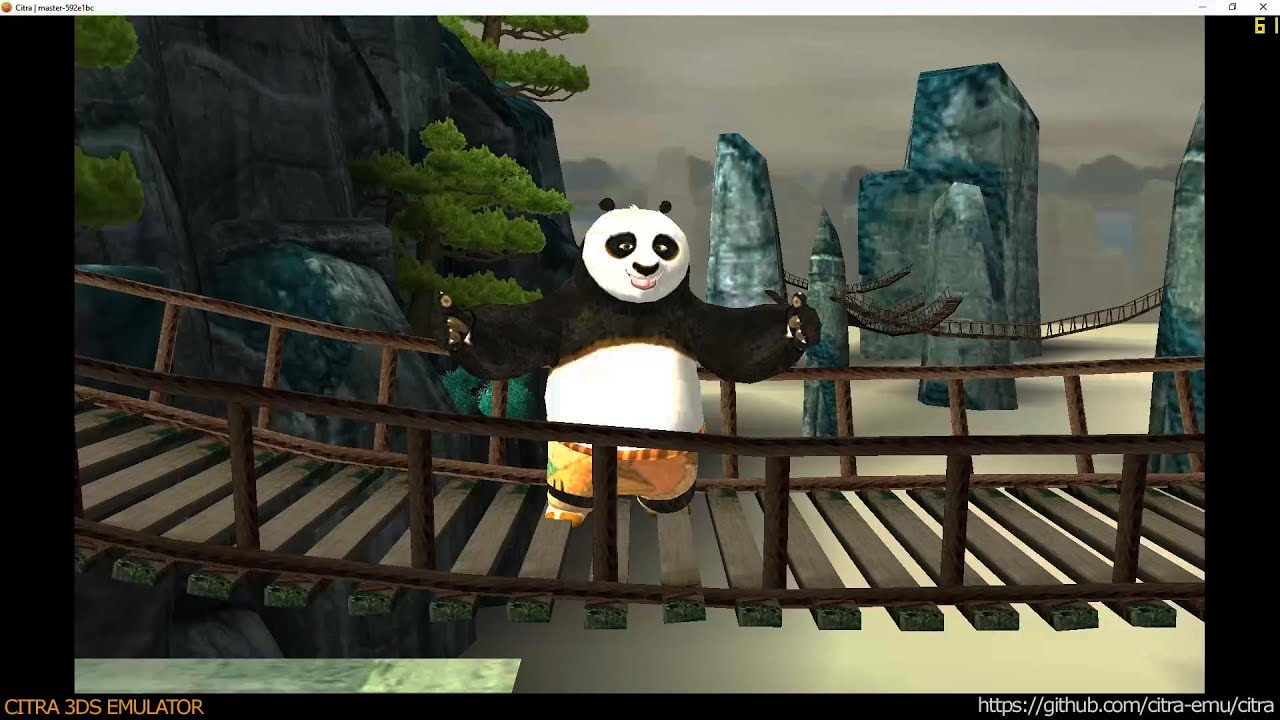 Citra 3DS Emulator -  Kung-Fu Panda: Showdown of Legendary Legends 1080p TOP Only + audio