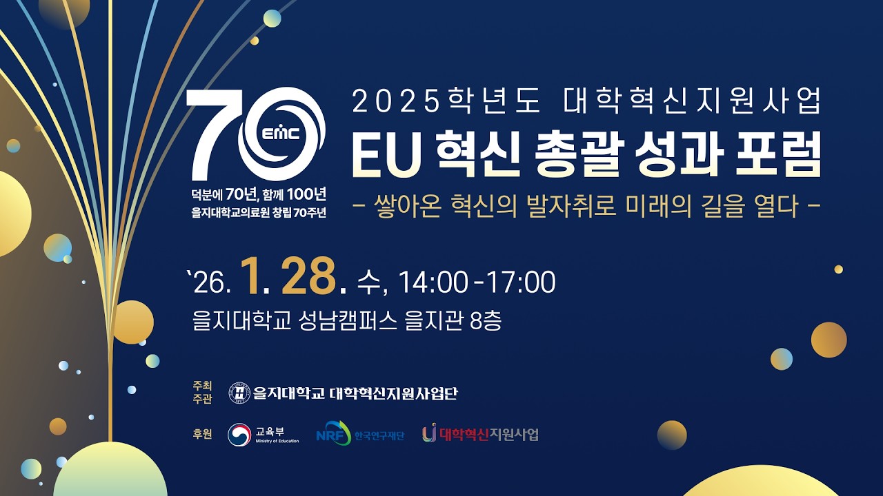 2025 EU 혁신 총괄 성과 포럼 - 걸어온 혁신의 발자취로 미래의 길을 열다-