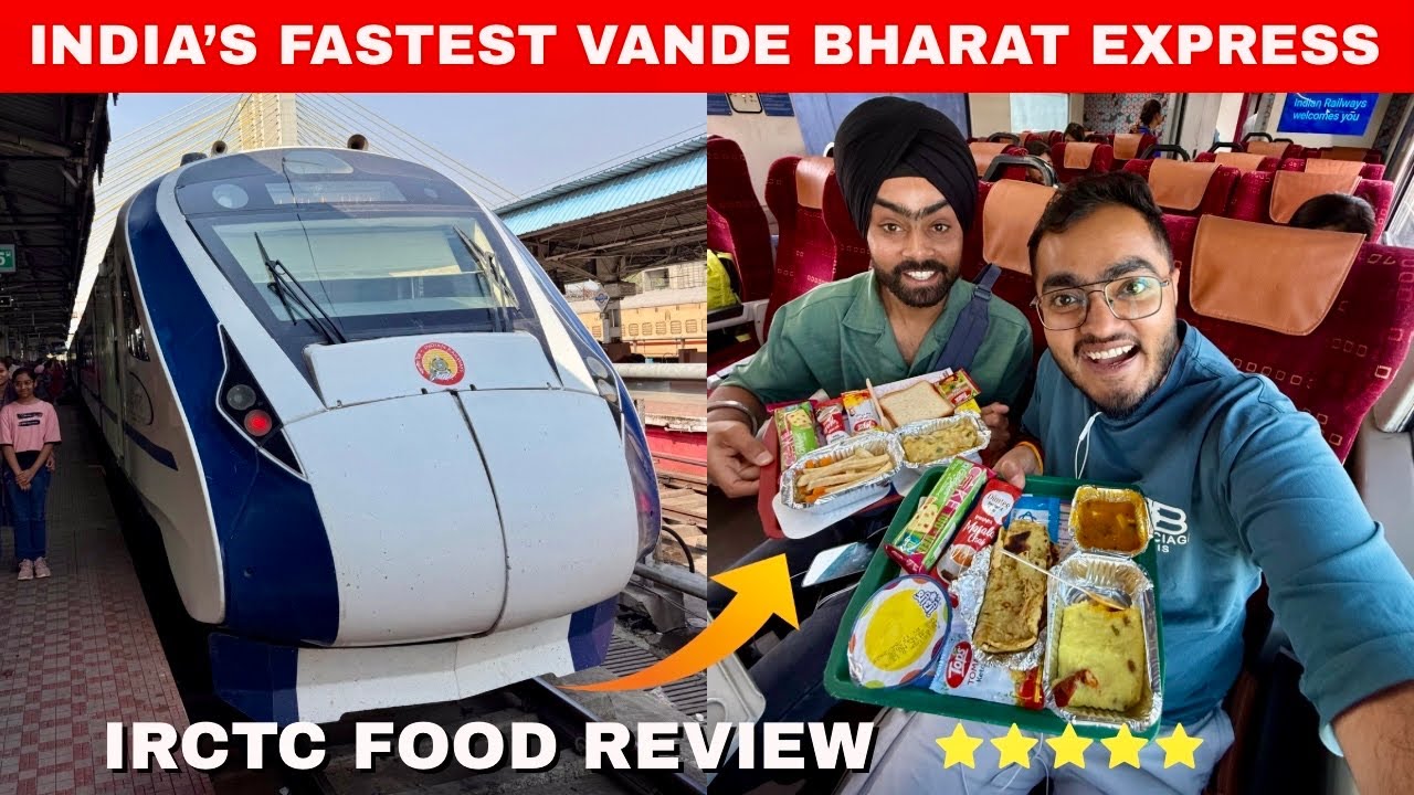 India’s FIRST FASTEST Vande Bharat Express Journey with Food Review😍😋 | Indian Railways