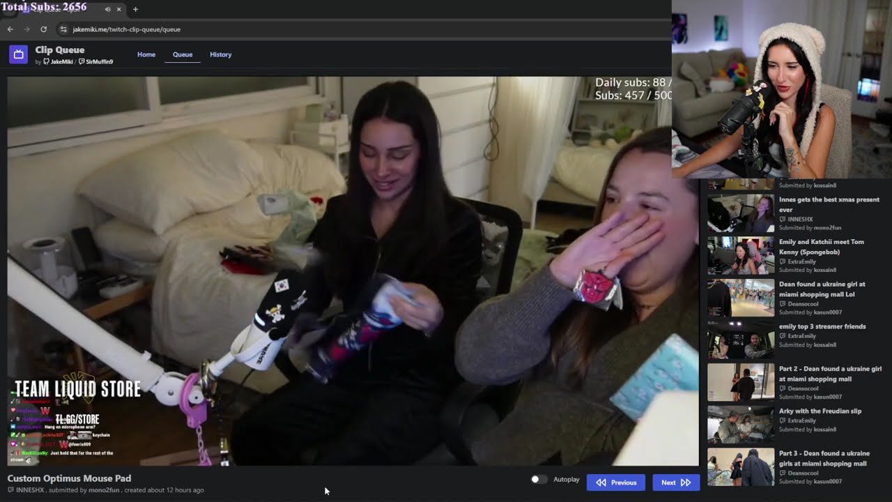 Acie Reacts To Arther And Julia, QT Christmas And More Clips
