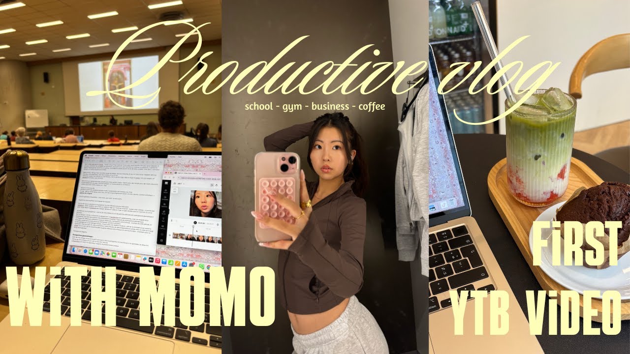 PREMIERE VIDEO YOUTUBE ! productive days in my life 💗