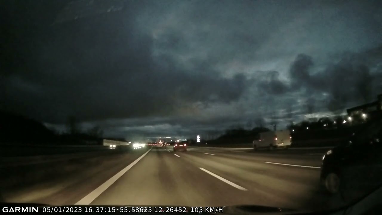 DRIVE #2379: København (Copenhagen)-Køge (Denmark) (timelapse 4x) *Read Description*