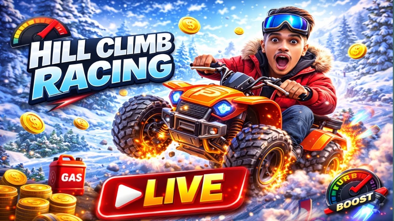 Hill Climb Racing LIVE 🔴 Crazy Stunts & Impossible Levels | Road to 1K Subs