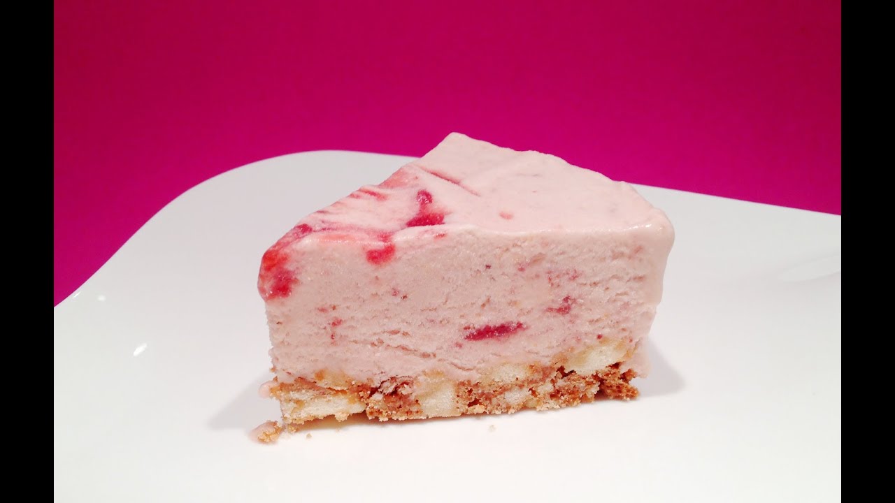 Strawberry Icecream Pie Recipe - Erdbeer Eis Torte Rezept  einfachKochen