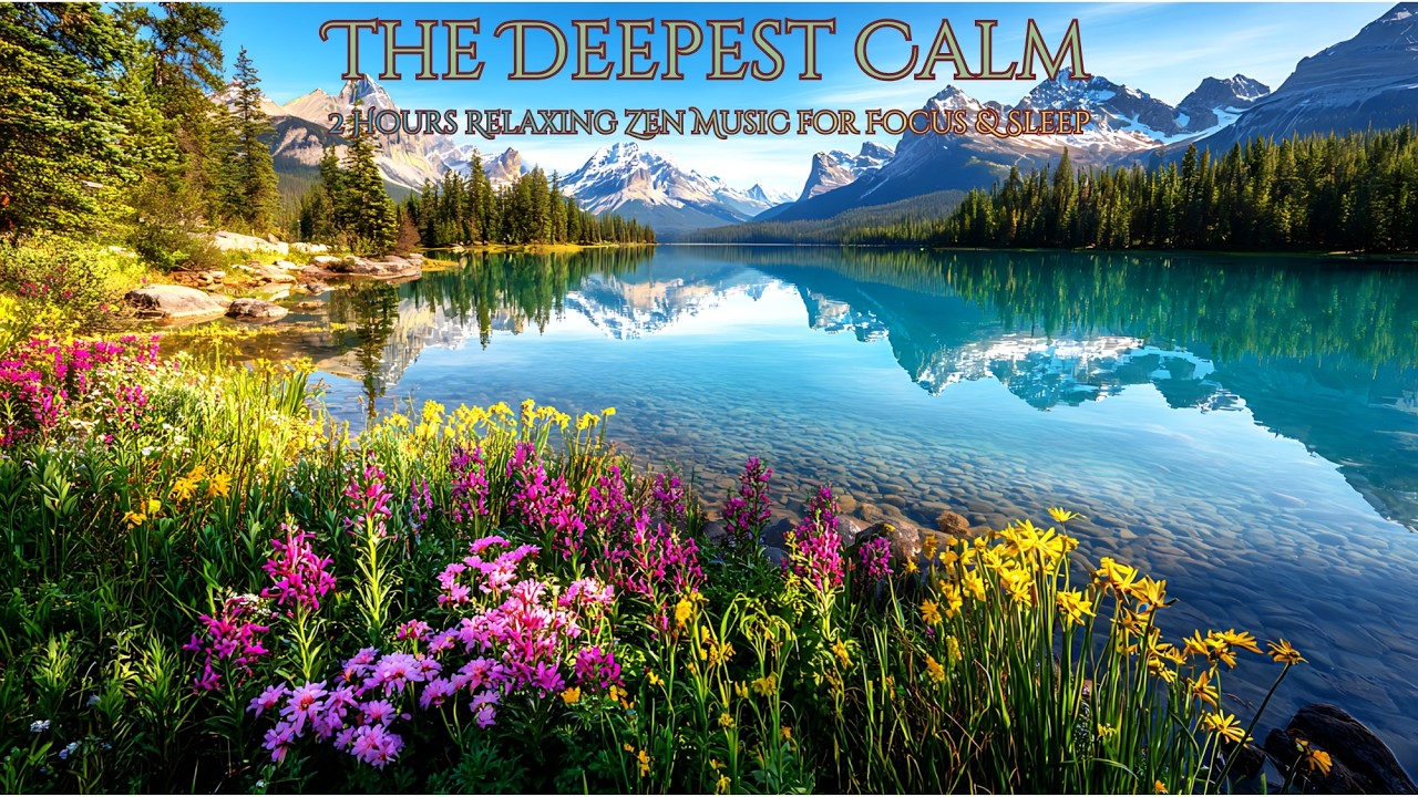 The Deepest Calm ✨ 2 Hours Mirror Lake Zen Music | Sleep, Spa, Yoga, Meditation