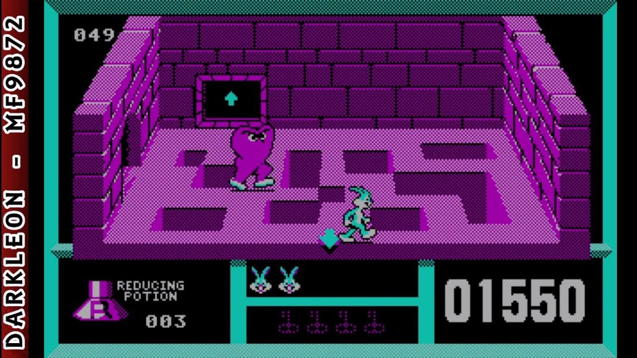 Bugs Bunny - Hare-Brained Adventure &copy; 1990 Hi-Tech - PC DOS - Gameplay