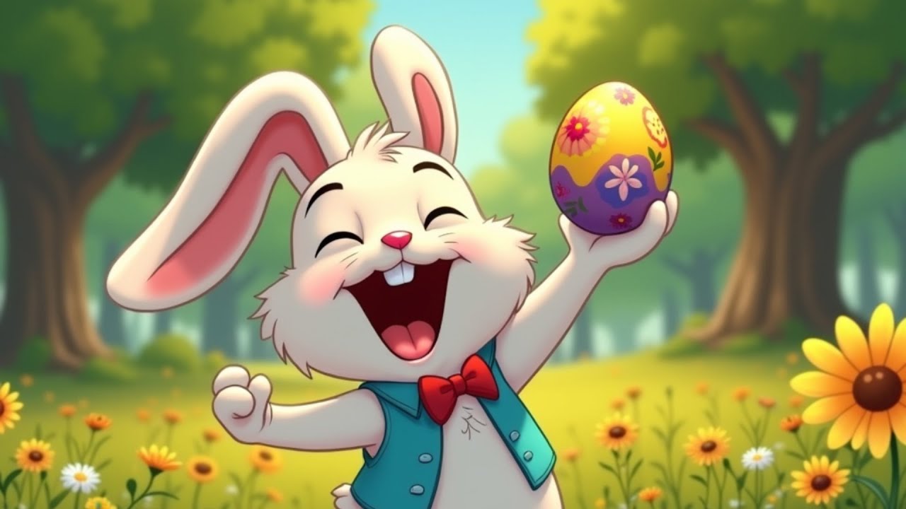 L’Aventure de Pâques du Lapin Théo – Une Histoire Colorée et Amusante pour les Enfants !