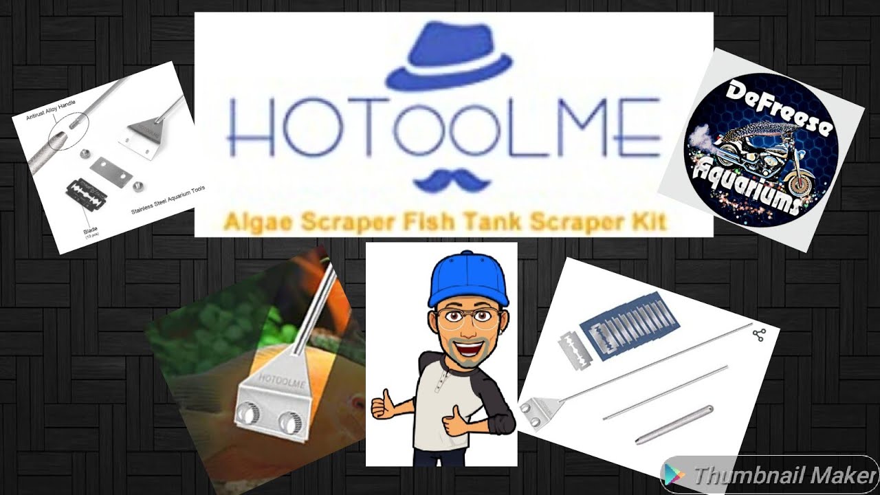 HOTOOLME Aquarium Algae Scraper