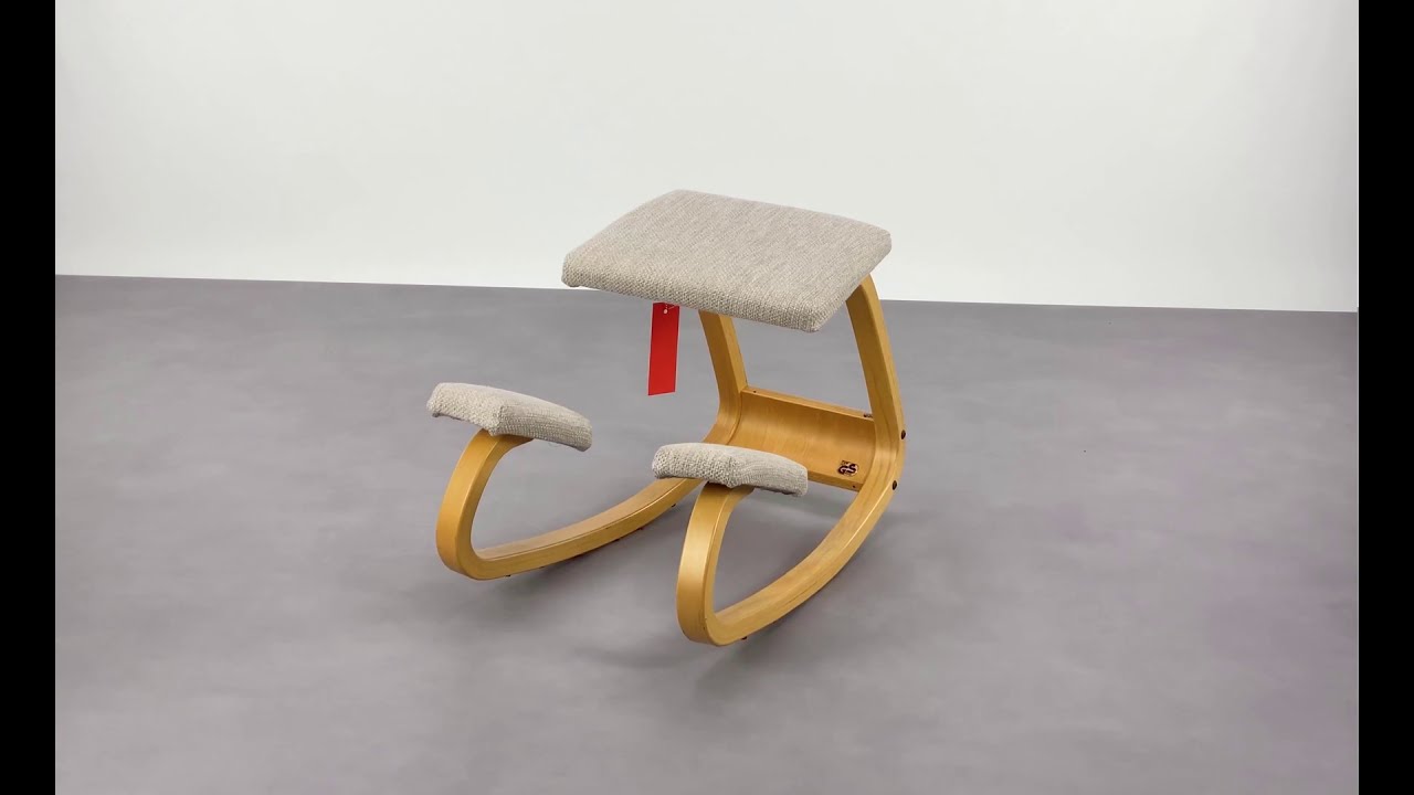 Varier (Stokke) Variable Balans Ergonomische Kniestoel Crème Stof InrichtingAnders