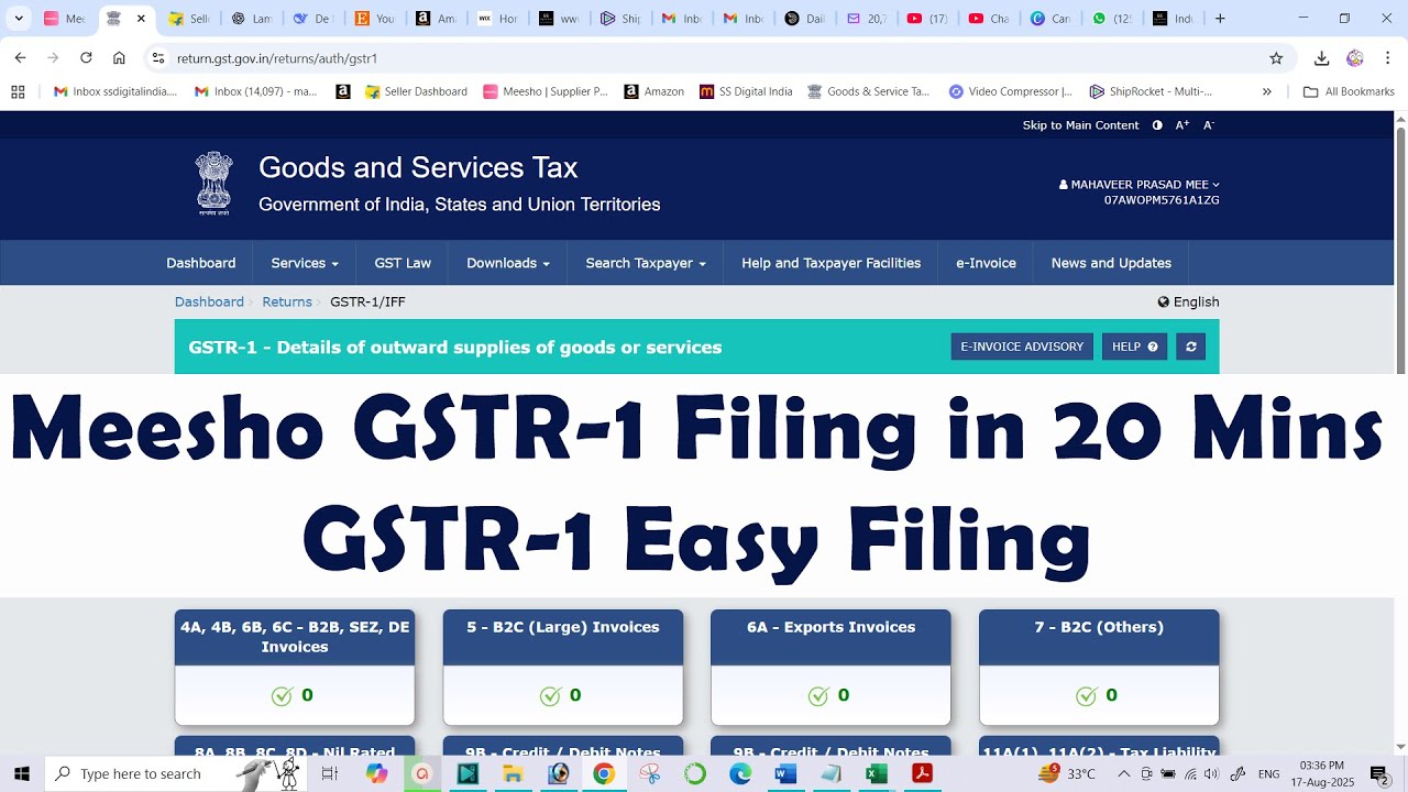 How to File Meesho GSTR-1 in Just 20 Minutes | Step-by-Step Guide!