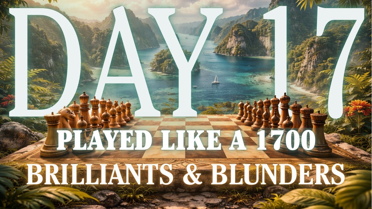DAY 17 | When Your Best Chess Still Isn’t Enough | 1700 Performance | Brilliants & Blunders