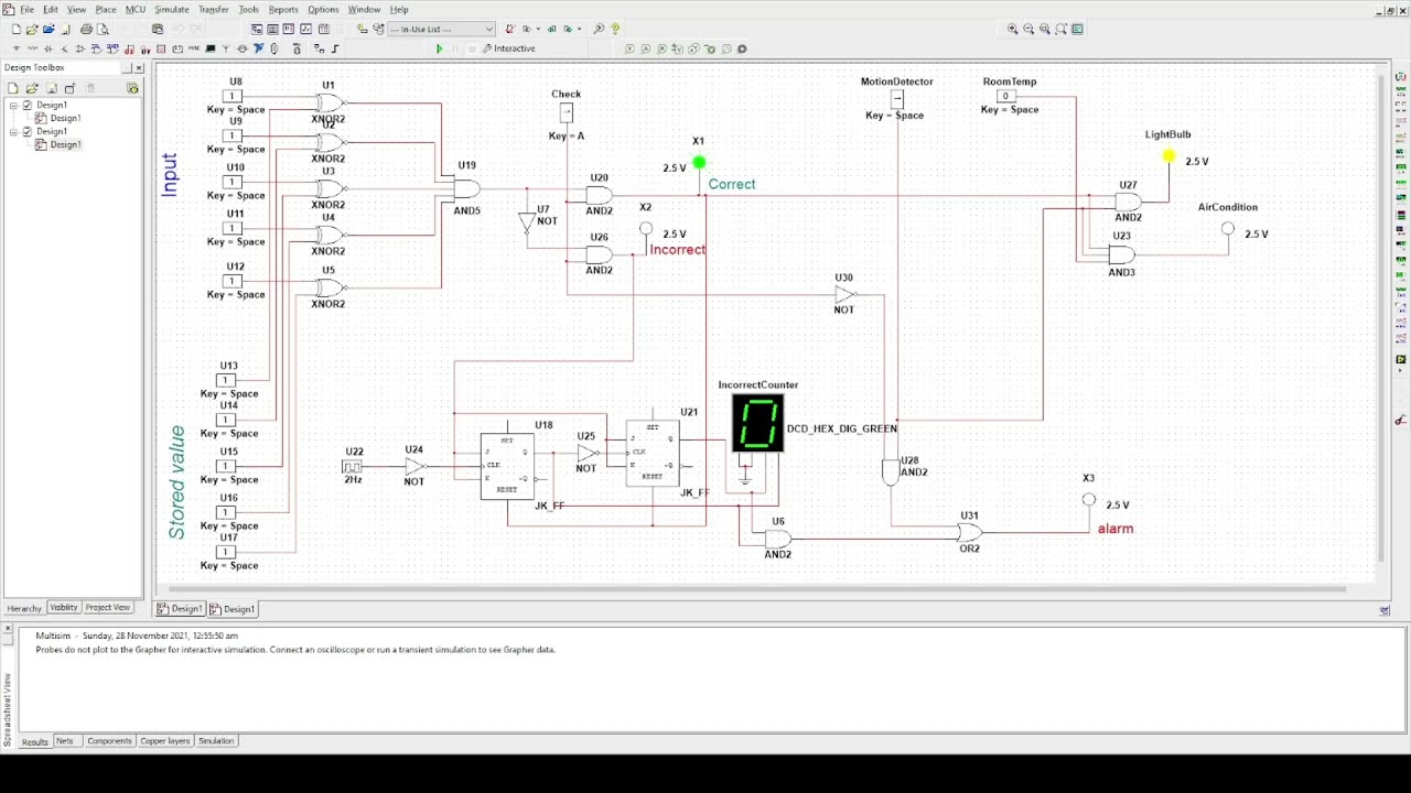 Room Security(password-based) and Automation System || Digital Logic Design || DLD || AIUB