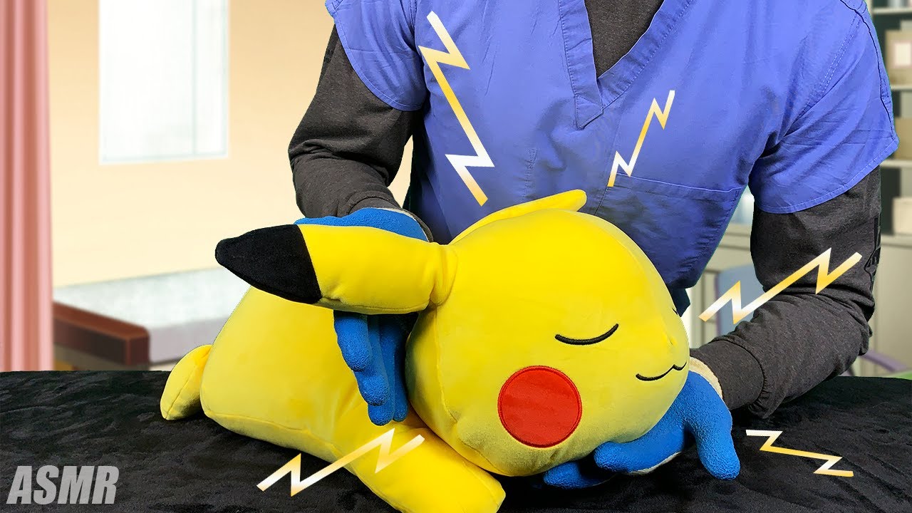 ASMR Chiropractic Adjustment on your Pikachu 💤| Pokemon chiropractor roleplay |