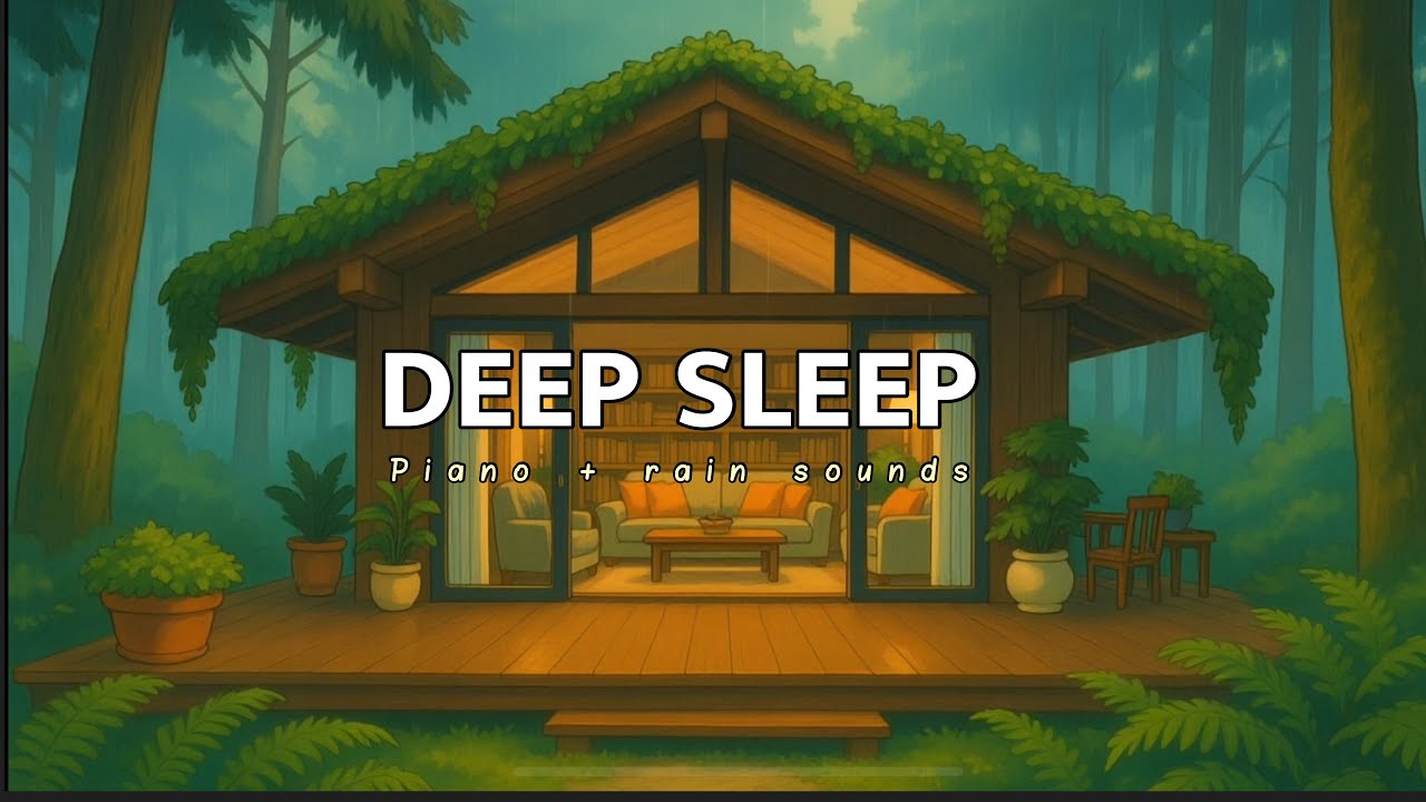 Soft Piano & Rain Sounds for Deep Sleep 🌧️ Calm Night Music for Relaxation & Stress Relief