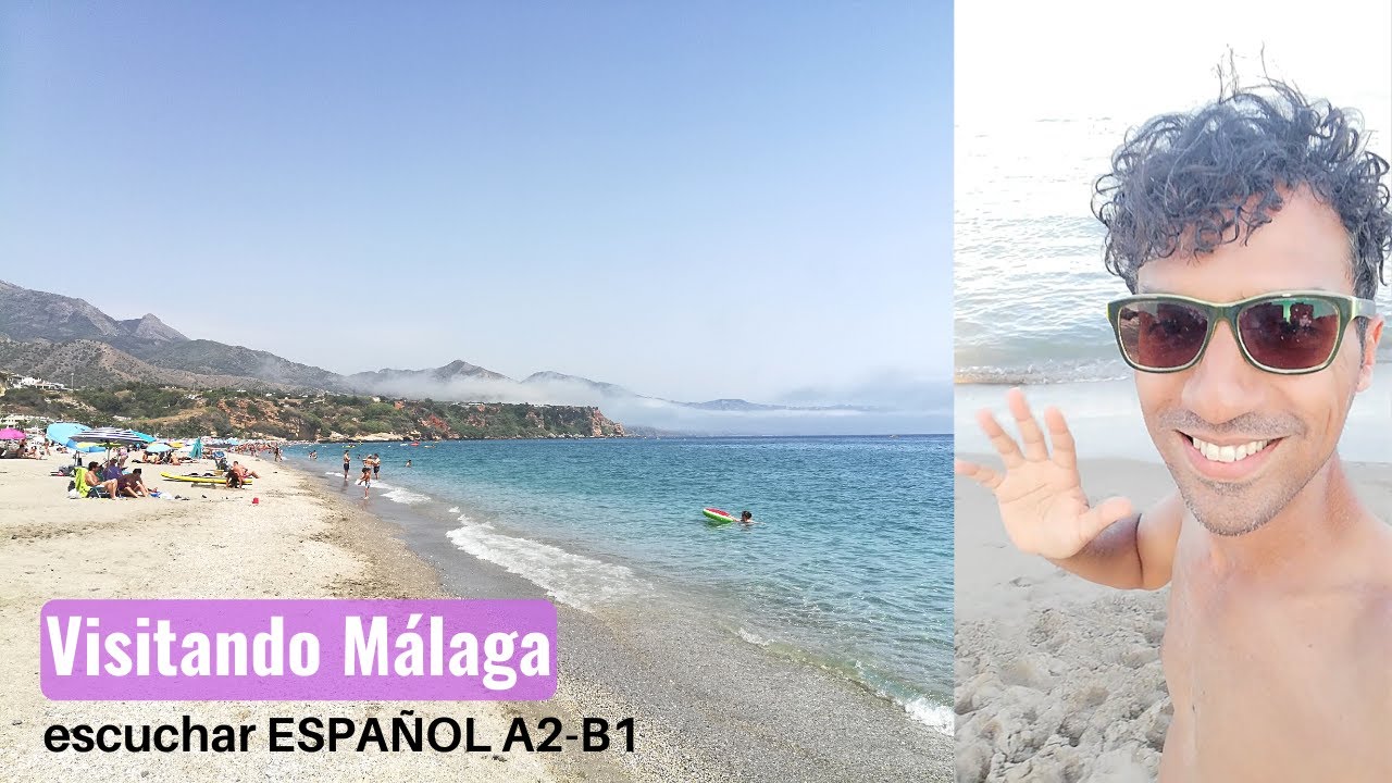 Visitando Málaga y la Costa del Sol - Spanisch Hörverstehen A2-B1 mit Untertiteln