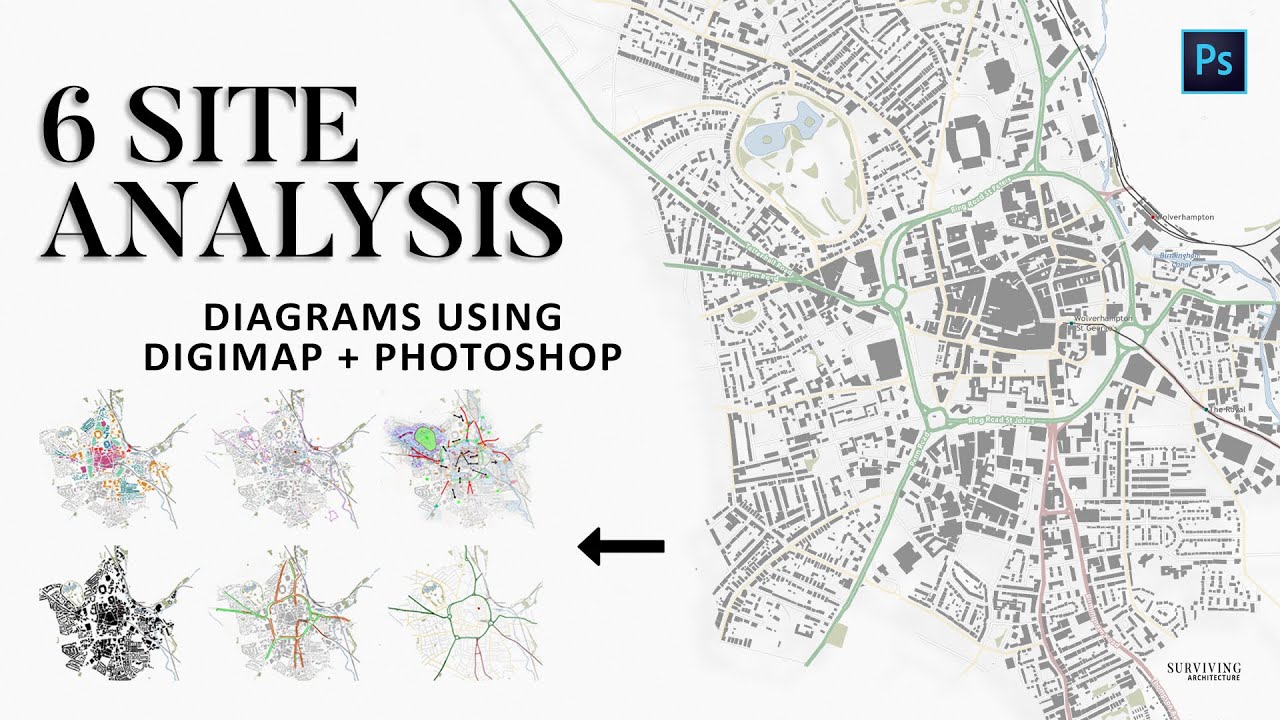 Архитектурные схемы анализа сайта Digimap и Photoshop -реклама