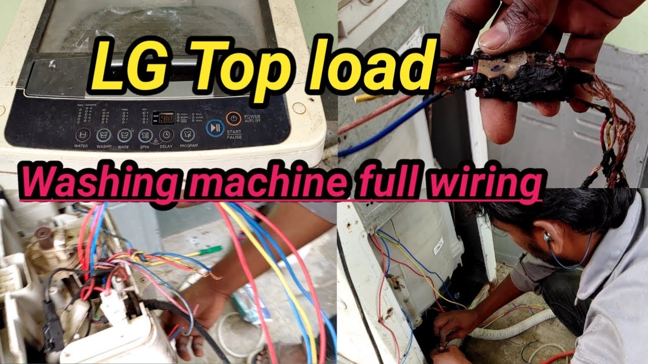 Lg Washing machine Repairing||Top load Washing machine full wiring in telugu#jdelectricals
