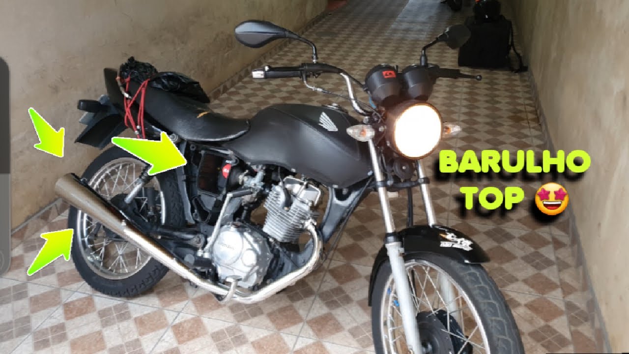 SE LIGA NO BARULHO SEM FILTRO DA MINHA HONDA CG 125 🚀 COLOQUEI ESCAPE ORIGINAL 💨