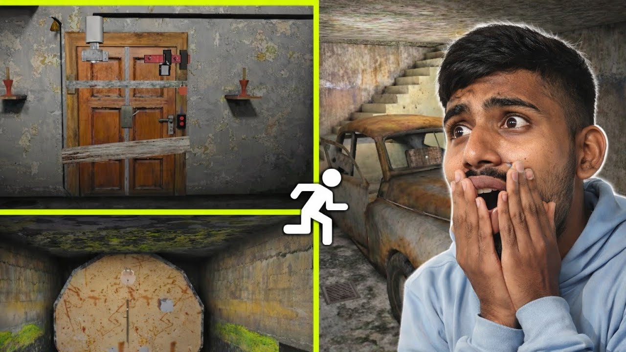 GRANNY Chapter 1 😱 First Night Car Escape Failed.Horror Gameplay in Hindi 🎮