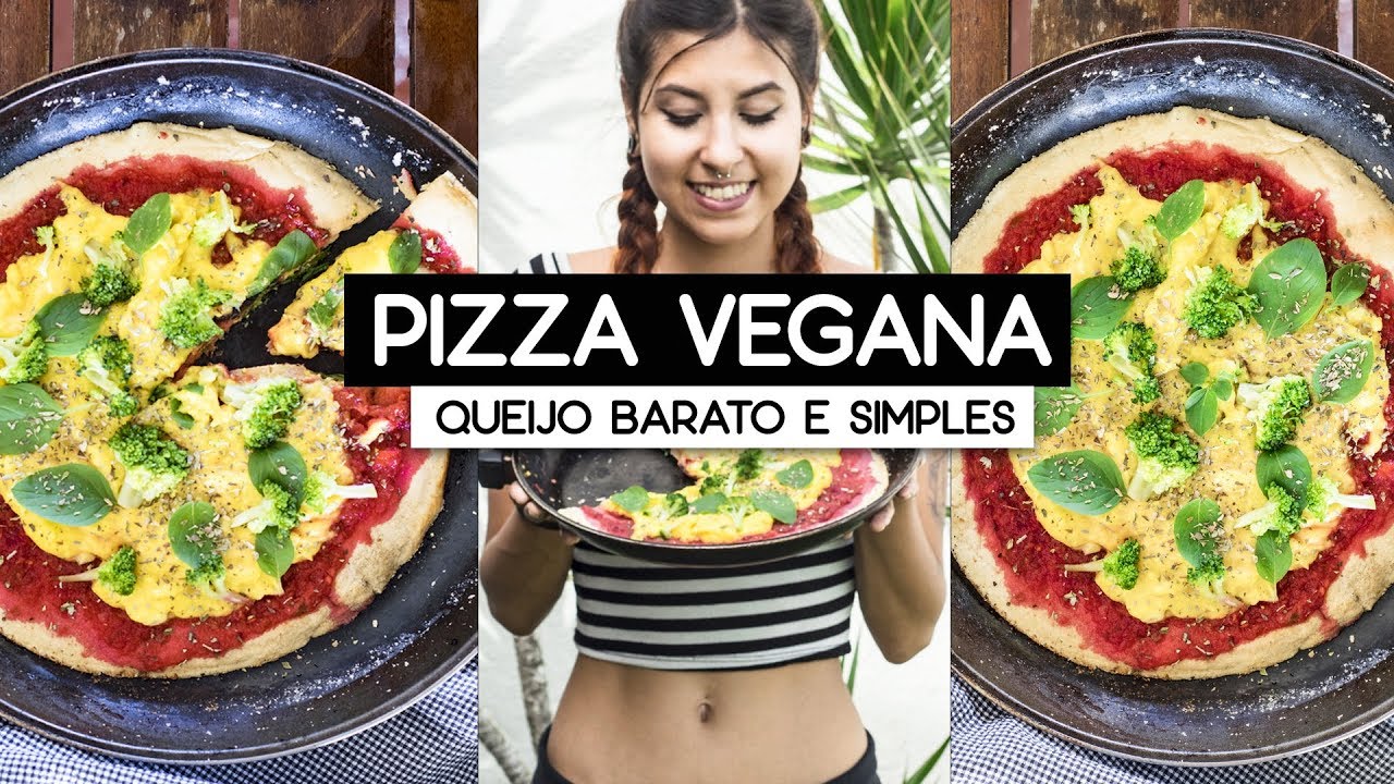 PIZZA VEGANA | COMO FAZER QUEIJO DE BATATA, BARATO E F&Aacute;CIL