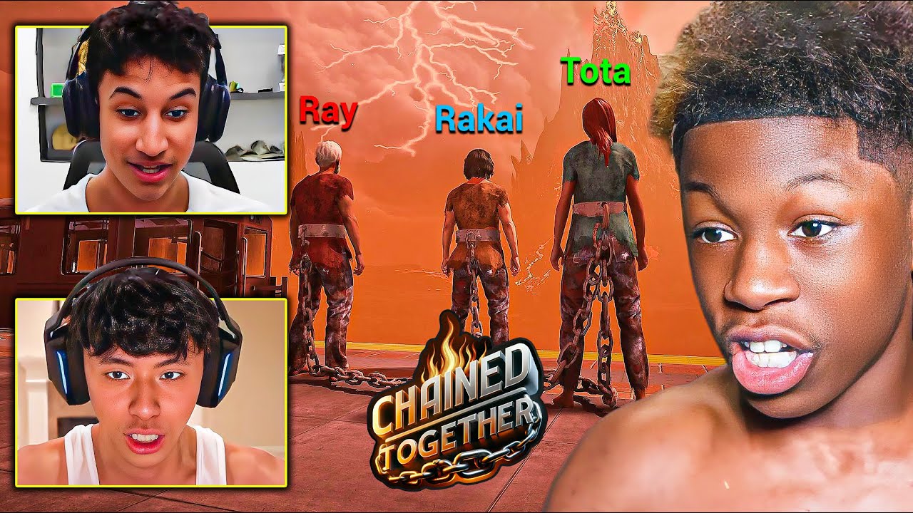 I Played Chained Together For 28 Hours With Ray & Tota.. (TERRIBLE IDEA)