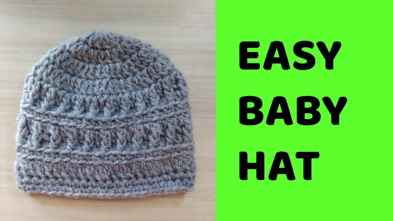 EASY  Pattern For Crochet Baby Hat 🌟 / Step-by-Step Crochet Baby Beanie Tutorial 😍