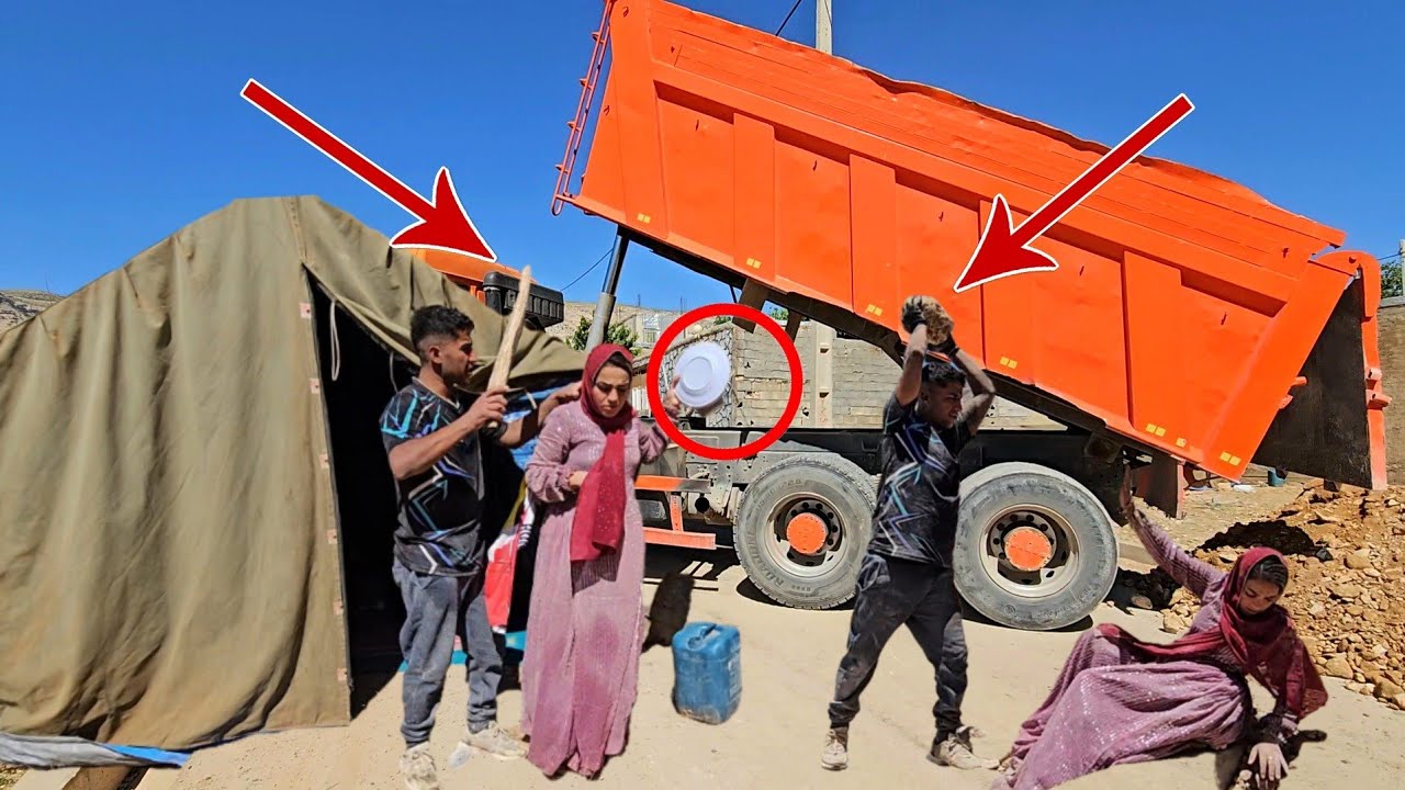 Mr Hassan wants to evict Zahra from the new farm: building a dream house maybe for a second wife