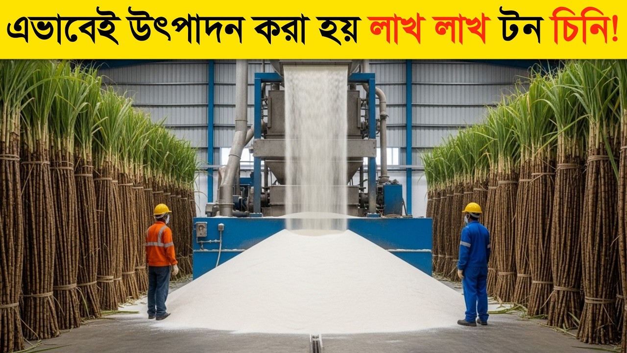 চিনির ফ্যাক্টরি কীভাবে তৈরি হয় সাদা চিনি? চিনি তৈরির সম্পূর্ণ প্রক্রিয়া। টেক অন্তরাল