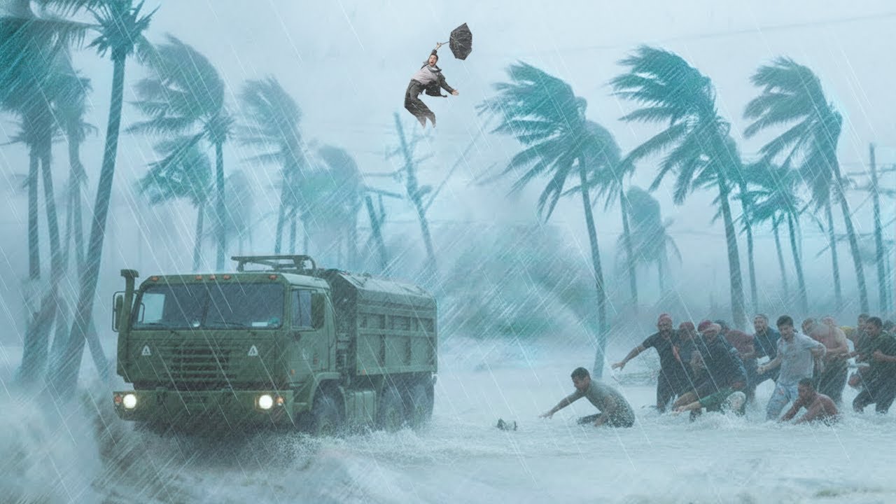 Overcome Anxiety & Fall Asleep Instantly In 5 Minutes with Powerful Hurricane Sound, Torrential Rain