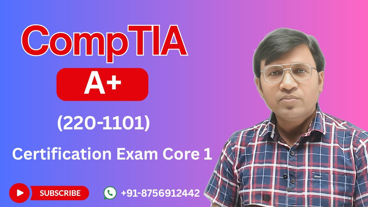 CompTIA A+  Core 1 Certification Free || Exam Code 220-1101 || Full Course in Hindi || Icnt Gyan