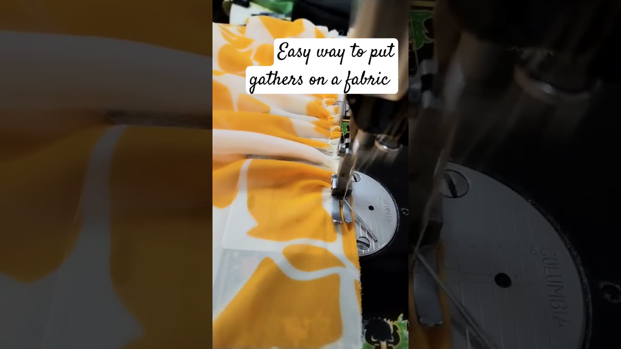 #easymethod to put gathers#stitchingtutorial #stitching #sewinghacks #sewingtips #sewingtricks