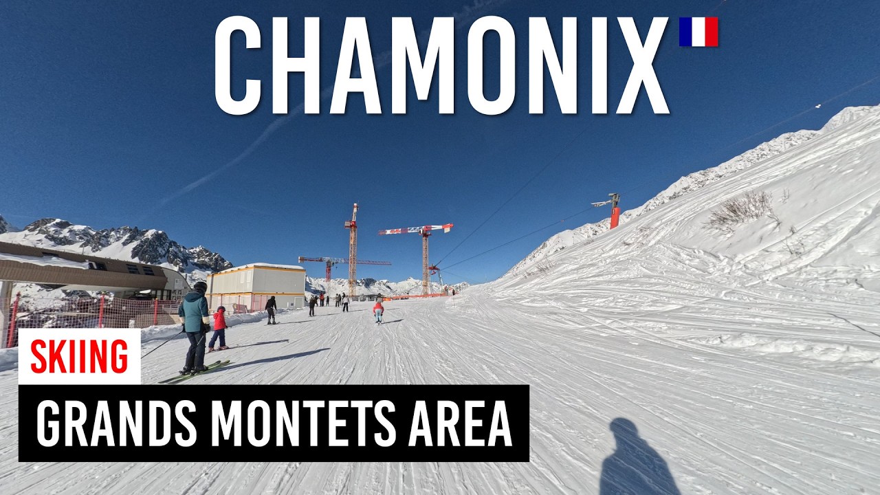 Skiing GRANDS MONTETS area in Chamonix-Mont-Blanc [Subtitles]