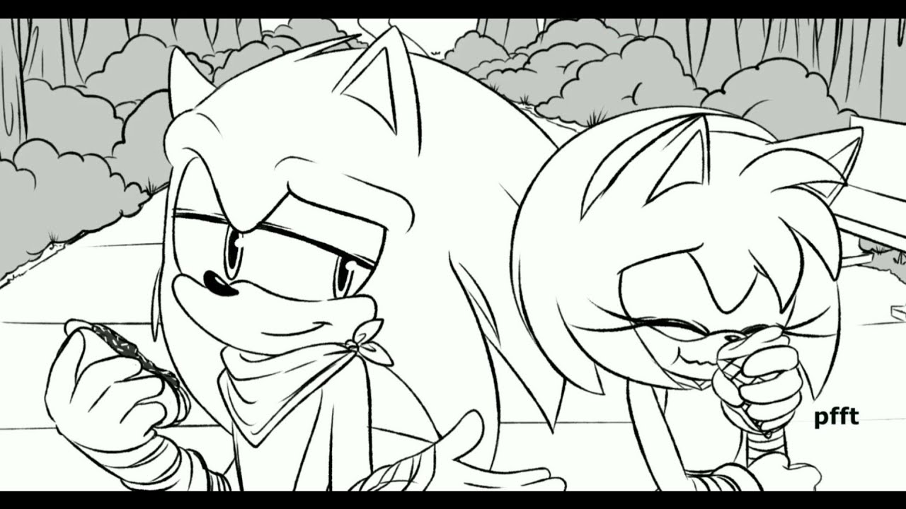 SonAmy Comic Dub - Boops by @sherrydoodlez